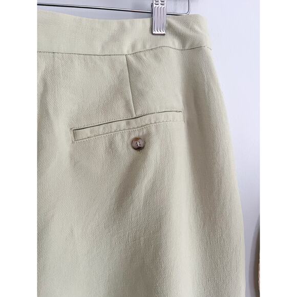 Madewell | NWT | Rosedale High-Rise Pant in Crepe | Blanched Olive | Sz10 Petite - Picture 10 of 12